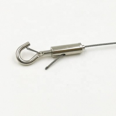 RW0027 Metal Hook cable lock Wire rope hooks Ceiling cable fixing with adjustable hook