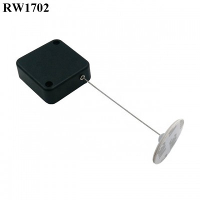 RUIWOR RW1702 Square Anti Theft Cable Retractor Plus Dia 30mm Circular Adhesive ABS Plate with High Quality and Low Price