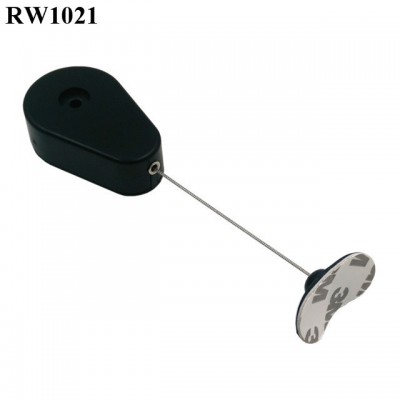 RUIWOR RW1021 Drop-shaped Security Retractable Cable Reel Plus 33X19mm Sticky Flexible Rubber Tips for Curved Surface Product